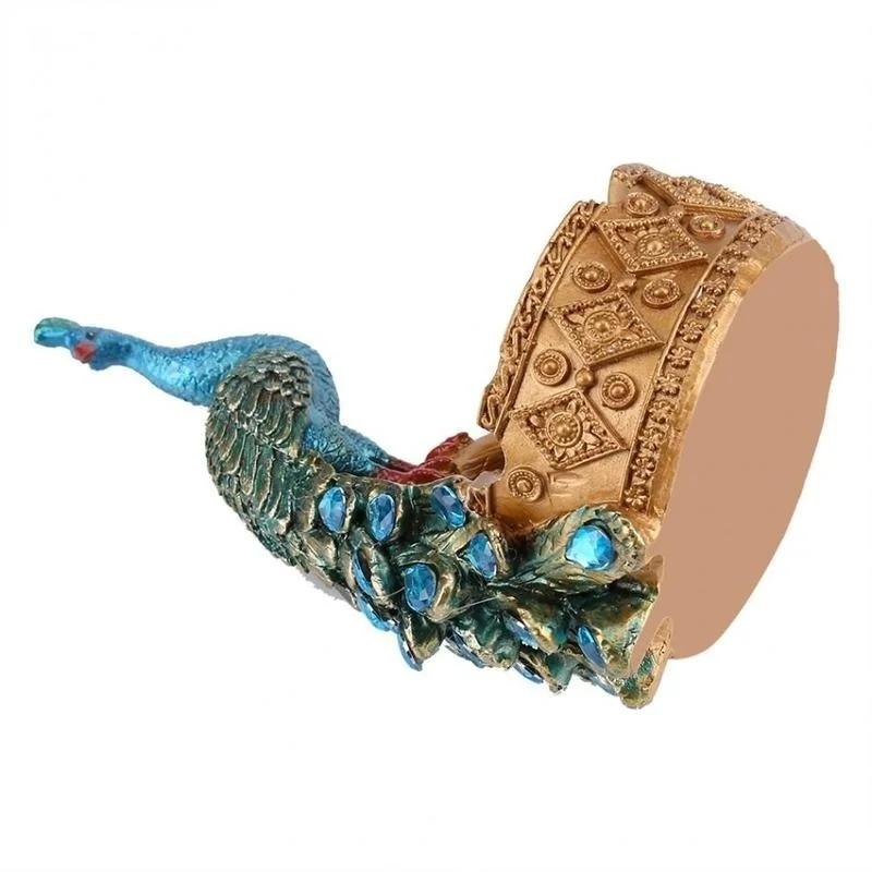 1Pcs Creative Handcraft Peacock Modelling Design Resin Ashtray Accessories Succulent Plants Pot Home Office Decor Craft