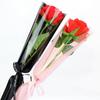50Pcs Single Rose Sleeves Flower Wrapping Bag Bouquet Packaging Bags Clear Cellophane Floral Wrappers For Valentine'S Day
