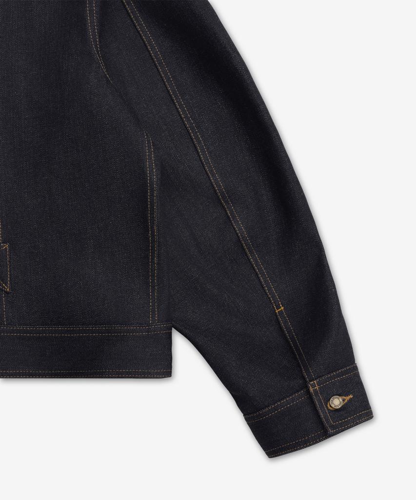 Thom Browne Selvedge Denim Backstrap Utility Jacket - Navy / Mjo256Sf1101415