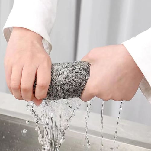 Reversible Bamboo Charcoal Kitchen Cloth, Dish Towel, Kitchen Cloth, Strong Absorbent Wire Cloth, Wet/Dry Cleaning Cloth, Cleaning Cloth, Dishwashing