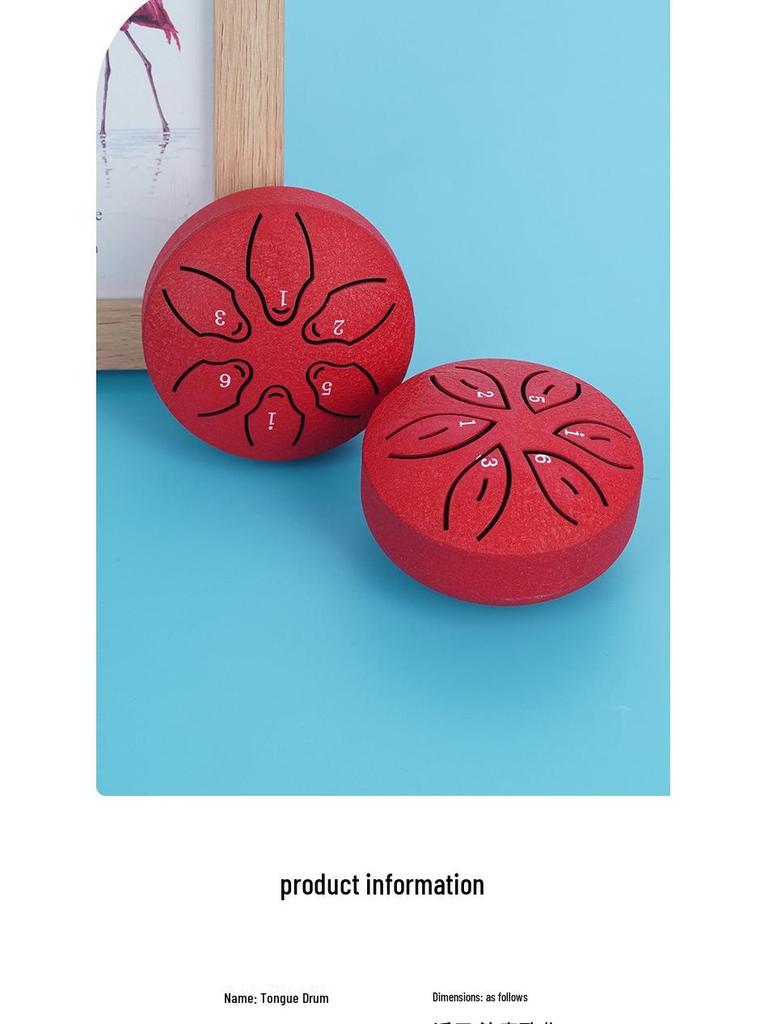 Мини 3-дюймовый стальной язычковый барабан для начинающих - детский перкуссионный инструмент