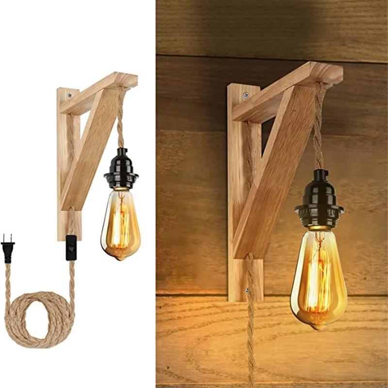 Популярный американский ретро настенный светильник Cross-border Iron Art персонализированный домашний светильник для спальни, гостиной, кабинета, дверные передние лампы Популярный продукт