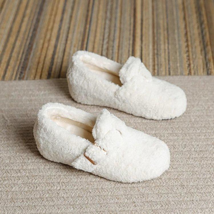 Теплые ботинки Birkenstock, увеличение внутренней высоты, маленькие пушистые ботинки, новые зимние модели, верхняя одежда, Doudou shoes, вельветовые хлопковые ботинки