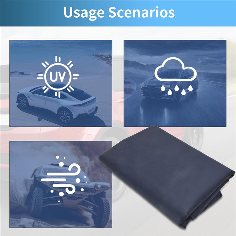 Универсальный автомобильный козырек от солнца, зонтик, тент, ткань, защита от ультрафиолета, водонепроницаемый 4X2,1 м