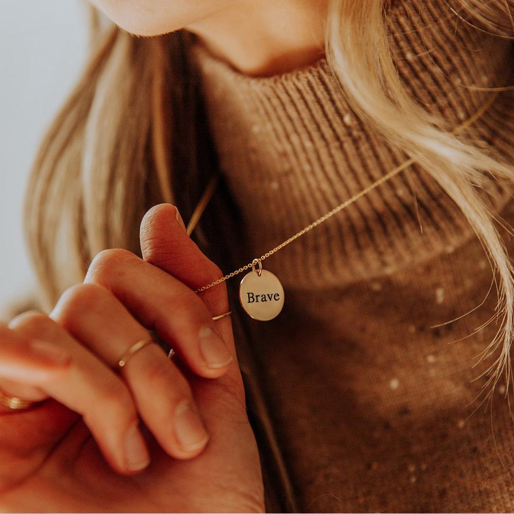 EMANCO Romantic Personalized Pendant Necklace Women Stainless Steel Necklace Dainty Necklace Floral Jewelry
