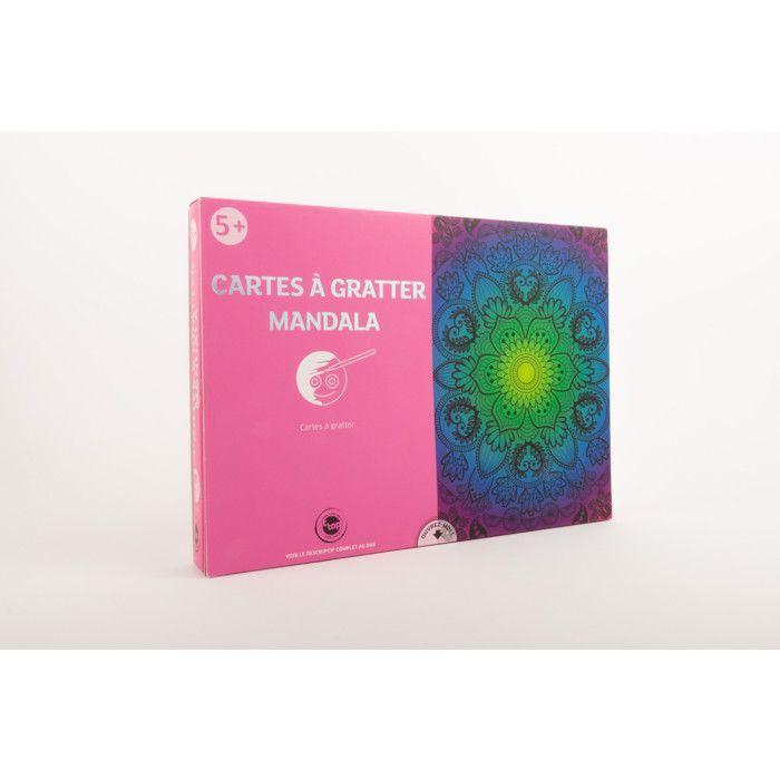 Kit créatif enfant Cartes à gratter Mandala
