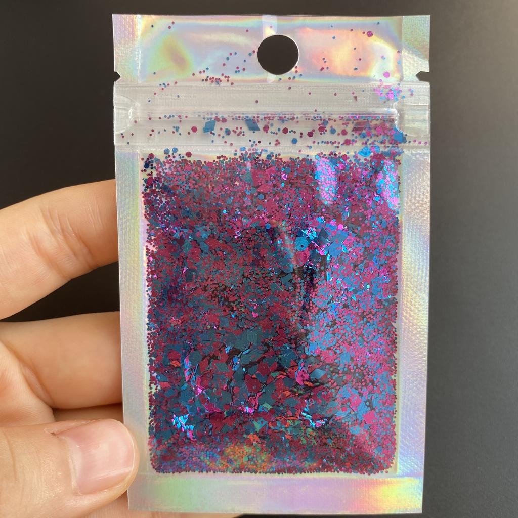 1Kg Bag Custom Glitter Mix Factory Polyester Chunky Glitter Bulk