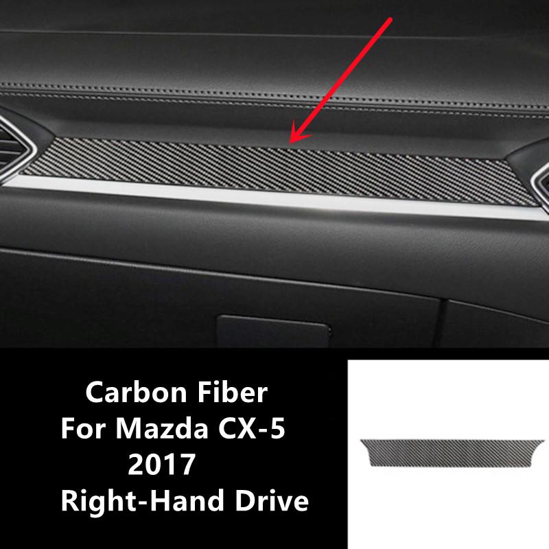 Приборная панель автомобиля, панель центральной консоли, декоративная накладка, полоски, наклейки из углеродного волокна для Mazda CX-5 17, салон автомобиля