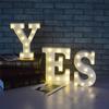 Romantic 26 Letters  LED Lights Alphabet Marquee Signs Vintage Circus for Children Bedroom Wedding De
