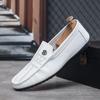 Модные мужские мокасины Slip on повседневная обувь для мужчин 2024 новые мягкие мужские туфли на плоской подошве легкие удобные мужские туфли для отдыха Chaussure Hommes
