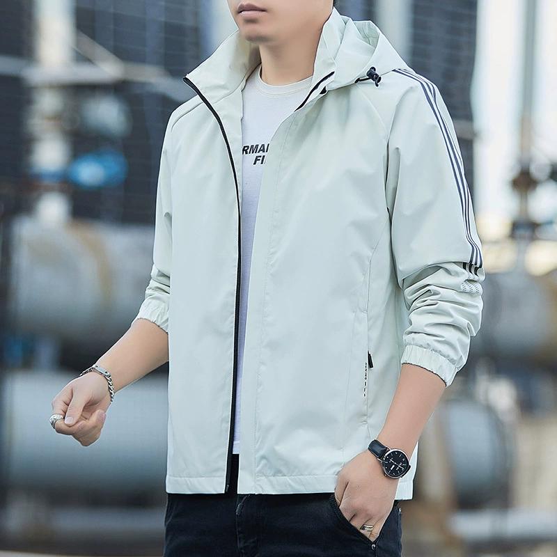 Пальто мужская куртка, штурмовой костюм мужской красивый повседневный с капюшоном рабочая одежда