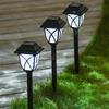Солнечные садовые фонари LED 2 шт. Уличные ландшафтные светильники для дорожек Водонепроницаемые солнечные садовые светильники для двора, сада, дорожки, патио, подъездной дорожки