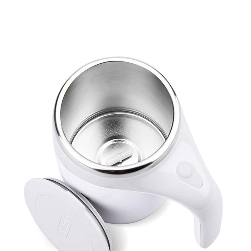 Automatic Stirring Mug, Rechargeable Portable Electric Coffee Stirring Cup, Stainless Steel Rotating Magnetic Home Drinking Tool