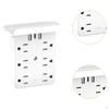 Multi Plug Outlet Multiofunctional Sturdy Wall Extender for Dorm School Home