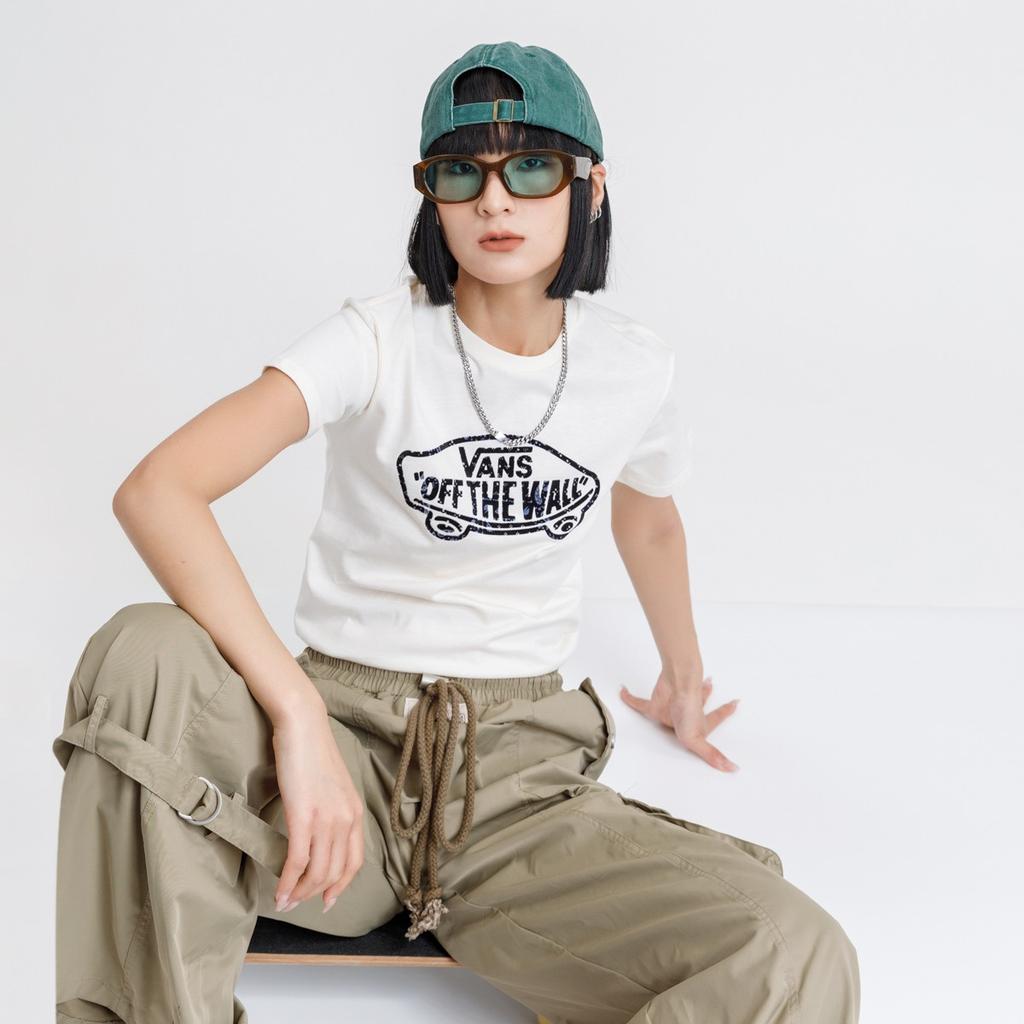 Vans Set in Sleeve T Shirt Women's Ecru VN0A7Q273KS