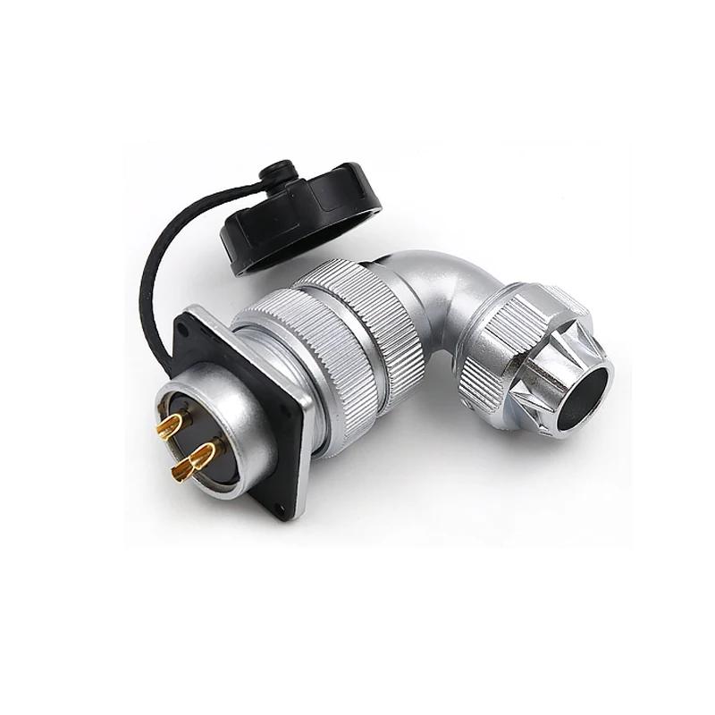 WEIPU WF24 TU+Z Waterproof Electrical Connector M24 2 3 4 9 10 12 19Pin 90 Degree Right Angle Aviation Male Plug Female Socket