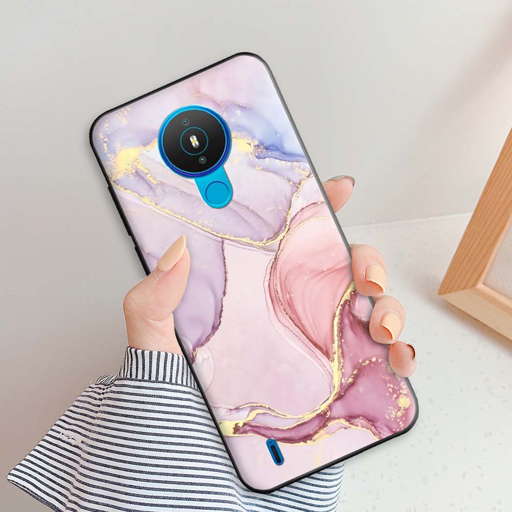 Для Nokia 1.4 Чехол Nokia 3.4 Модные Мраморные Чехлы Для Nokia 7.2 Nokia 5.4 Nokia 6.2 Защитный Силиконовый Задний Чехол Корпус Бампер