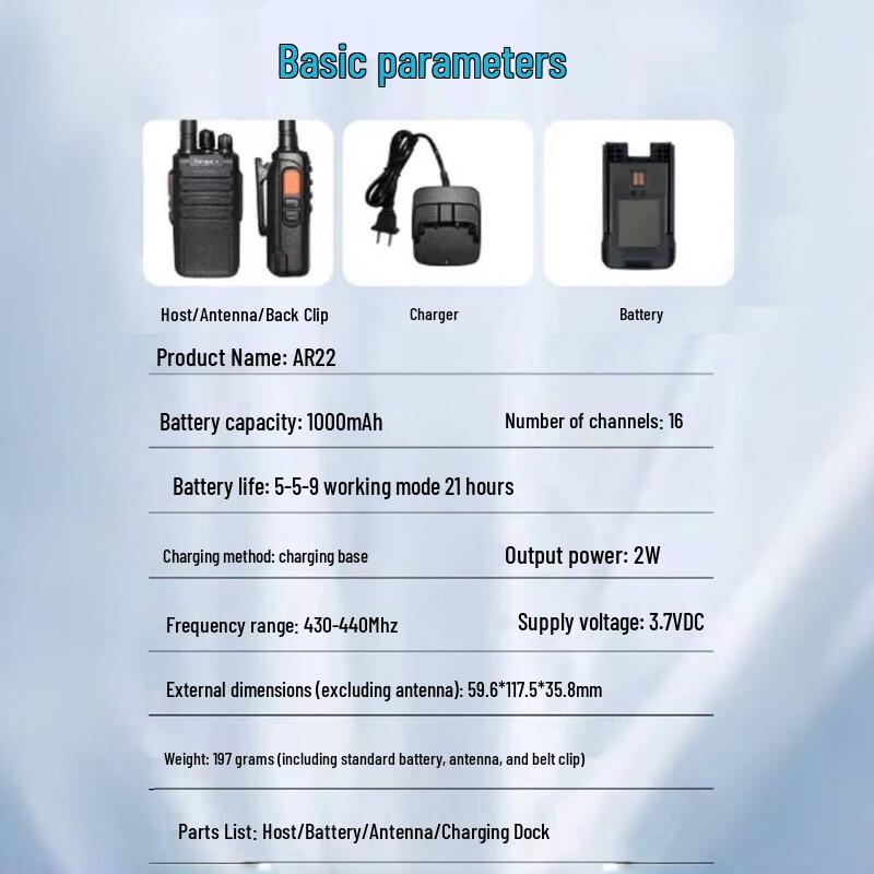 TONGAR+ Professional Two-Way Radio Series (CN version)