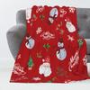 Christmas Snowman Series digital-printed polyester Bedroom velvet flannel cover blanket Fleece soft sofa cover blankets for beds