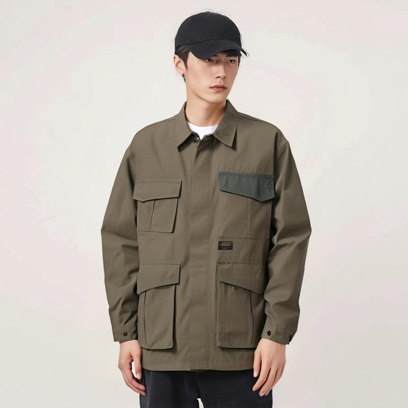 Carhartt WIP Карманная повседневная рубашка Свободная куртка Мужские куртки Зеленая A221036-966-68