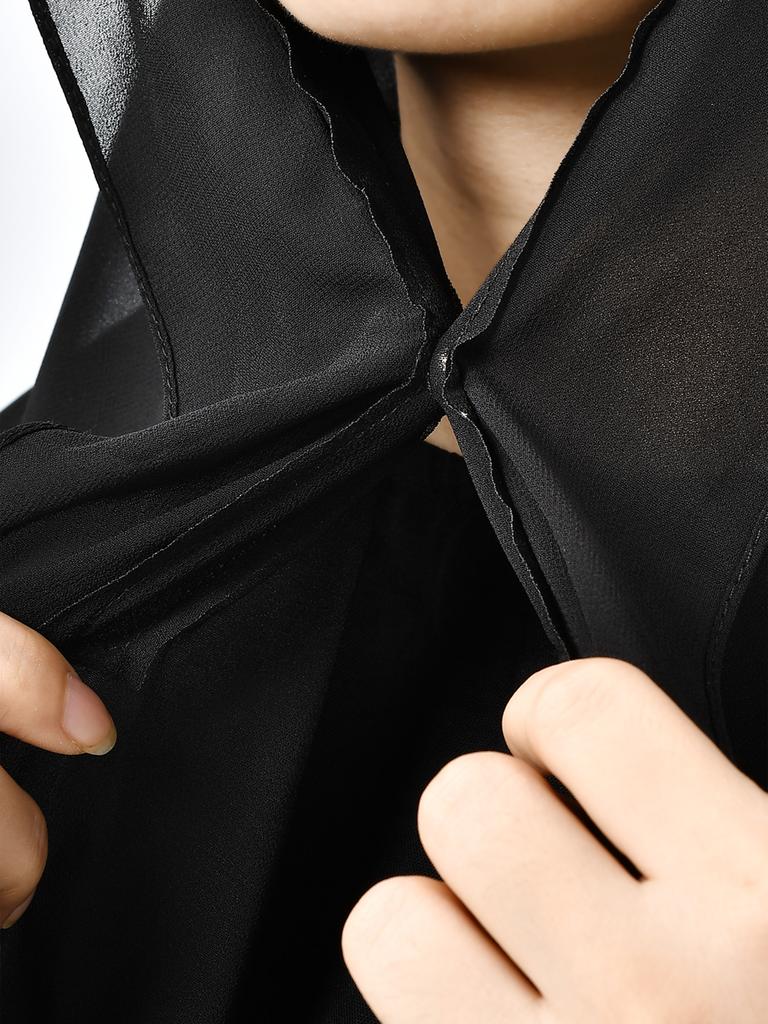 Новейший мгновенный шифоновый хиджаб с магнитной застежкой, однотонный женский мусульманский хиджаб, шарф, исламский тюрбан, модная повязка на голову, шаль