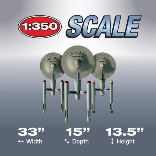 Polar Lights Star Trek: The Original Series TOS U.S.S. Enterprise Pilot Edition 3-in-1 Kit, 1/350 Scale Plastic Model Kit, POL993, Molded In Color