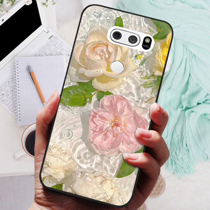 Чехол для LG V30 V30+ Милый Кот Расписная Задняя Крышка Телефона Для LG V35 V30S Thinq Funda Силиконовый Мягкий Для LGV30 V30 Plus Чехлы Coques
