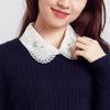 Embroidered Crystal Necklace Vest Blouse Faux Collar Stand Collar Shirt Faux Collar