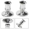 Candle Holders Candlestick Dinner Decor Silver-Plated