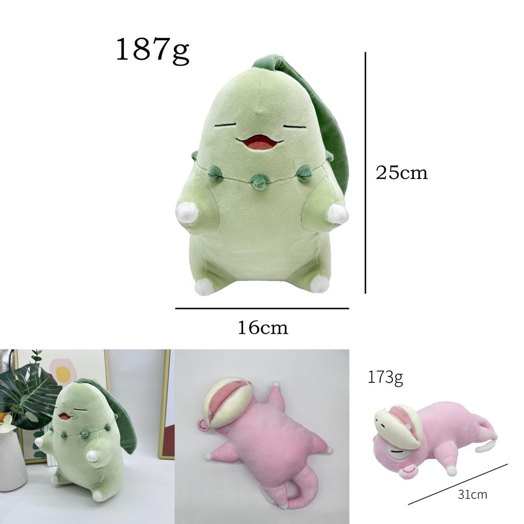 Плюшевые игрушки Pokemon Slowpoke Cubone Chikorita из серии Sleep с наполнителем из PP хлопка для детей и декора спальни