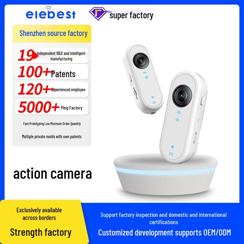 Экшн-камера для большого пальца для велоспорта и альпинизма - HD 1080p сверхширокоугольная