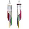 Outdoor Garden Wind Chime 12 Metal Tubes with Hook Metal Pipe Wind Chimes Bells Hanging Mum Gifts Patio Backyard Ornament Decor