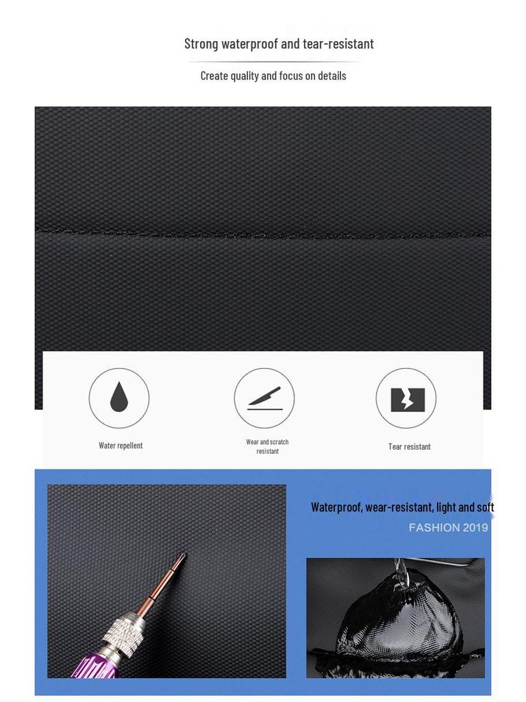 Мужской водонепроницаемый многофункциональный компьютерный и дорожный рюкзак - Большая вместимость и расширяемая конструкция