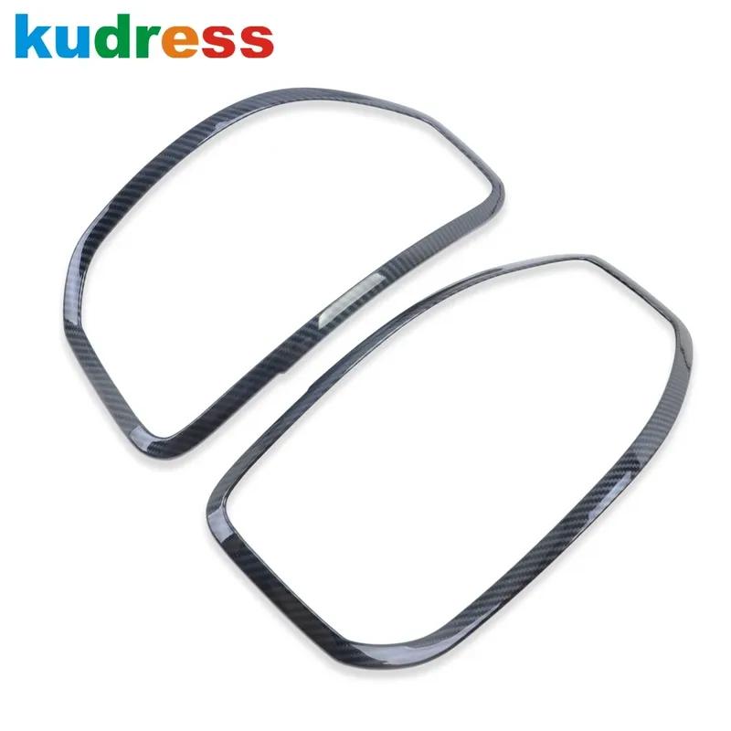 Rear Light Lamp Cover Trim For Hyundai Venue 2024 Carbon Car Tail Taillight Bezel Trims Accessories