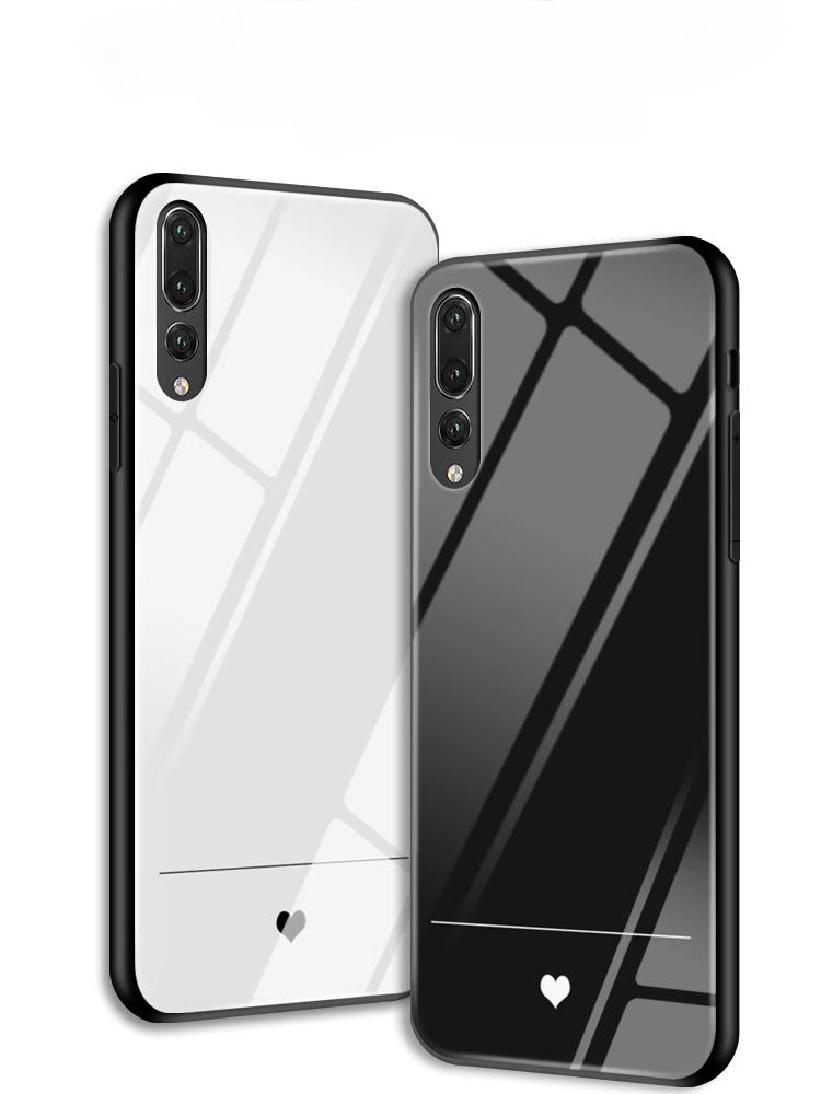 Простой чехол из закаленного стекла с изображением сердца для POCO F7 Ultra F7 Pro X7 M6 Pro X6 F6 X5 F5, противоударный жесткий чехол-шнурок