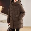 Winter Women Hooded Jackets Thicken Warm Padded Coats Casual Long Parkas Clothes Loose Outerwear