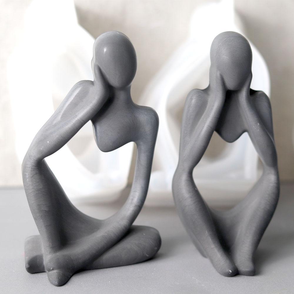 Three-Dimensional Crystal DIY Silicone Mould for Making Human Body Meditation Epoxy Resin and Concrete Casting MIT