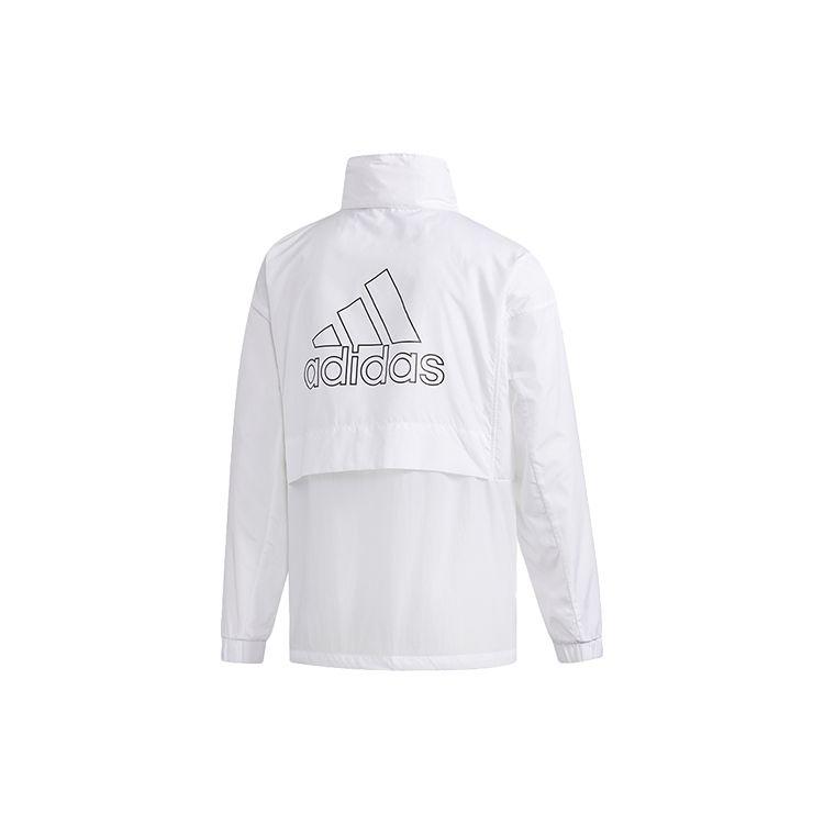 adidas Спортивная куртка со стойкой на открытом воздухе, мужская куртка, белая FM7518