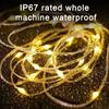10 м Выдвижной уличный кемпинговый фонарь Перезаряжаемая через USB гирлянда Водонепроницаемый Компактный сказочный светильник Декорация Палаточный подвесной светодиодный фонарь