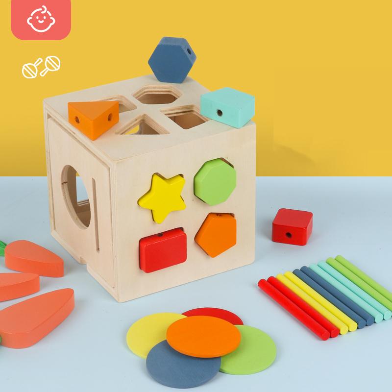 Детские развивающие математические игрушки Монтессори, деревянные мини-круги, проволочный лабиринт, американские горки, счеты, головоломки, игрушки для детей, подарок для мальчика и девочки