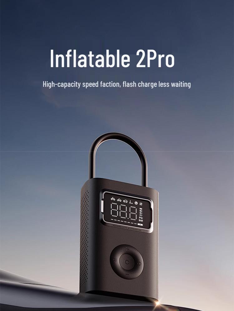 Compatible with Mijia Air Pump 2 Pro: Fast Portable Tire Inflator for Long-lasting Air Pumping