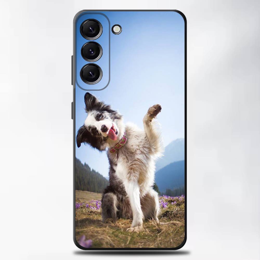 Border Collie Dog Phone Case For Samsung Galaxy A13,A21s,A22,A31,A32,A52,A53,A71,A80,Soft Black Shell