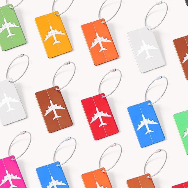 Металлическая бирка из алюминиевого сплава для багажа для чемоданов и посадочных талонов