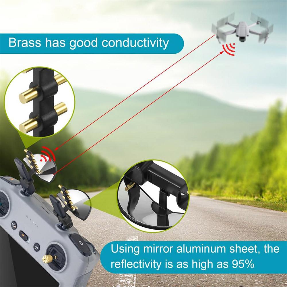 2 шт. Антенны-усилители сигнала Аксессуары для DJI Mini 4 Pro/Air 3 RC 2 /DJI RC Pro