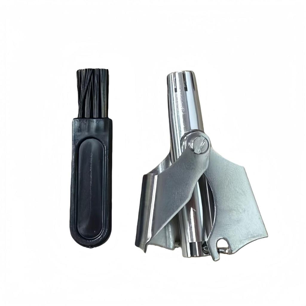 Доступный ручной триммер для волос в носу из нержавеющей стали - Моющийся инструмент для груминга, унисекс