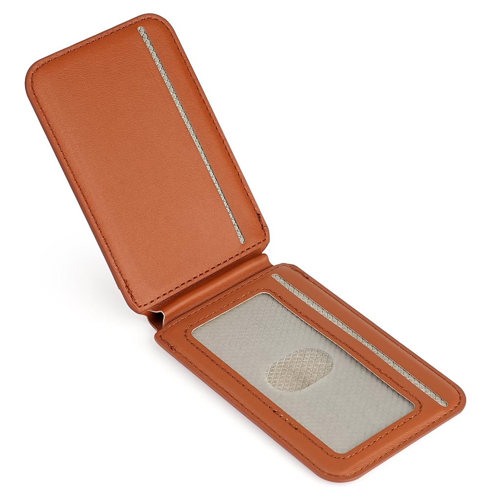 Складной магнитный держатель для карт с подставкой для задней панели мобильного телефона, чехол для карт, блокировка RFID