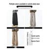 CHOCOOLATE Men's Winter Splicing Wide-Leg Casual Pants