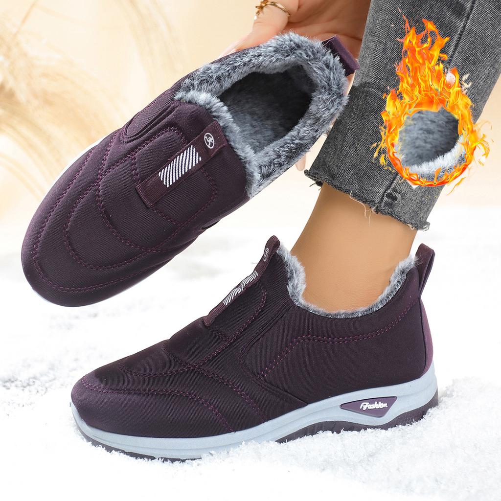 Women's Winter Boots Plush Lined Thick Sole Warm Comfortable Shoes