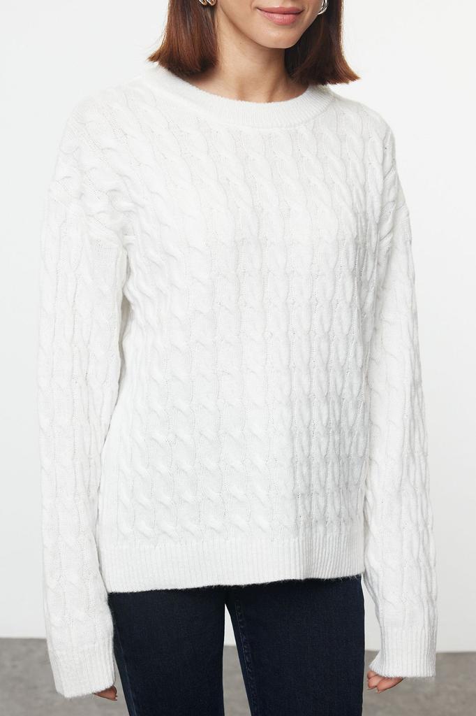 Женский элегантный свитер из норки, более экологичный базовый трикотажный свитер с мягкой текстурой