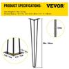 Hairpin Table Legs 26 inch, Set of 4 DIY Desk Table Legs 3 Rods Heavy Duty
